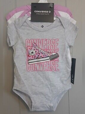Converse Nwt Girls 6 Months Bodysuits